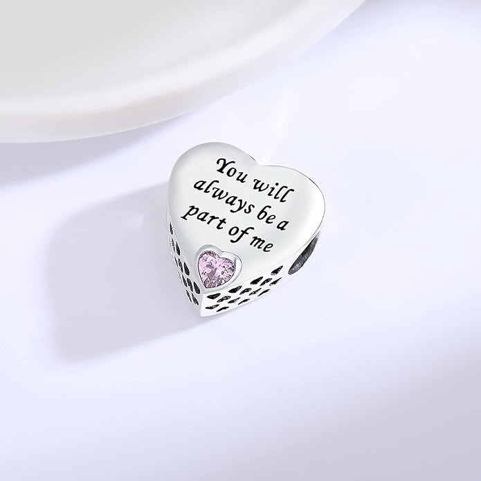 925 Sterling Silver Charms Fit Pandora Charms Bracelet I Love You to Infinity and Beyond Fit Wife Mother's Day Christmas Birthday Gift