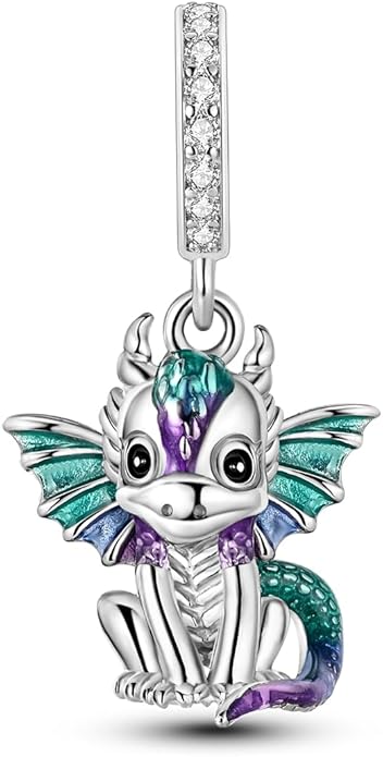 MULA 925 Sterling Silver Charms for Bracelets and Necklaces Airplane Passport Dangle Pendants Beads Butterfly Dragonfly Charms Jewelry Charm for Women
