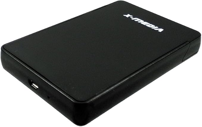 X-MEDIA XM-EN2279 2.5-Inch Tool-Free USB 2.0 SATA SSD HDD Hard Disk Drive External Enclosure Case | Support 7mm / 9.5mm