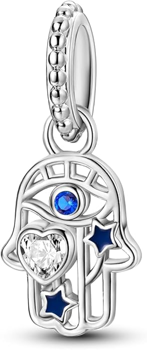 NARMO S925 Sterling Silver Charms Hamsa Charm for Pandora Bracelets Cross Charms for Bracelets Perfume High Heels Dangle Charms Silver Charms for Women