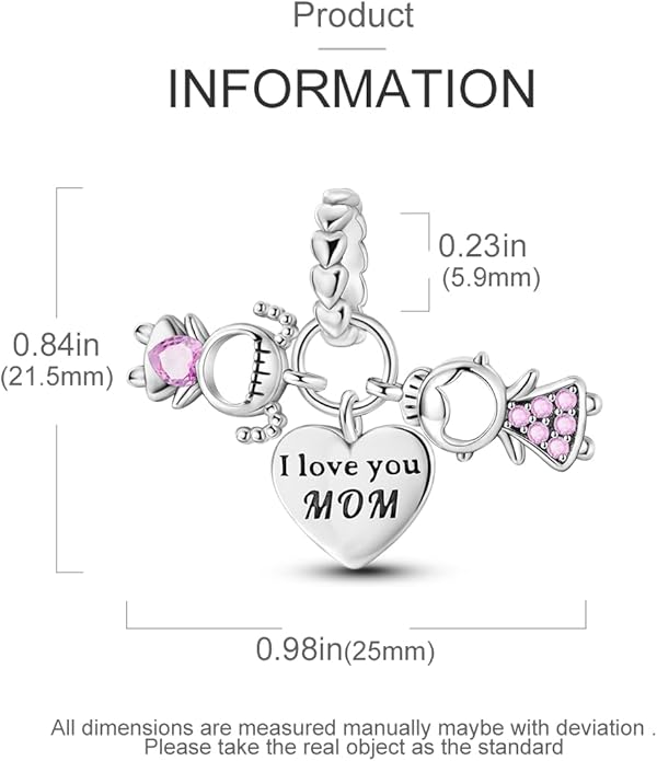 NARMO S925 Sterling Silver Charms Hamsa Charm for Pandora Bracelets Cross Charms for Bracelets Perfume High Heels Dangle Charms Silver Charms for Women
