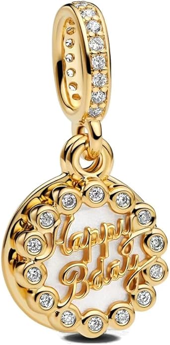 Gold Heart Family Charms Bead for Bracelets and Necklaces Jewelry Charm for Women Valentine Mother's Day