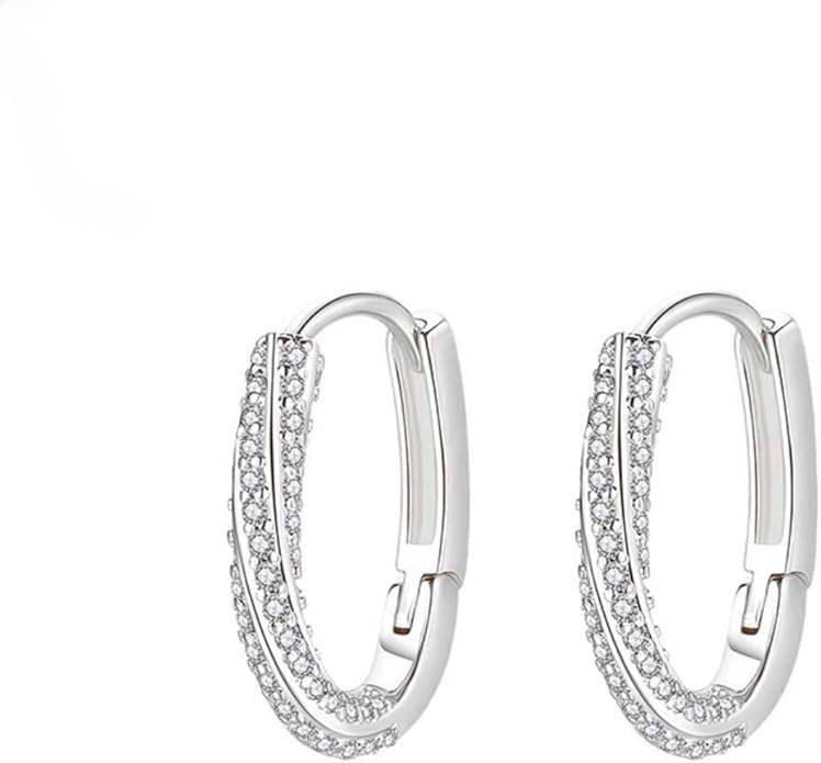 14K Gold O-Shaped Moissanite Ear Cuff, Fashionable Hollow Design, Golden Round Earrings