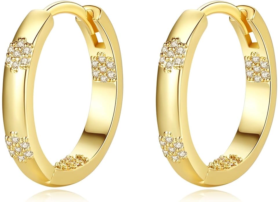 14K Gold Floral Moissanite Large Ear Cuff for Women, Intricate and Unique Design