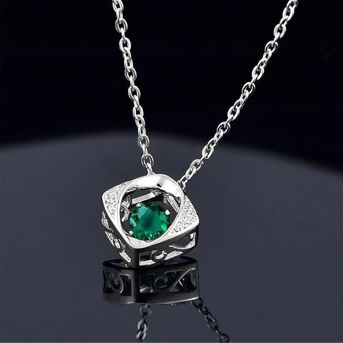 14K Gold/18K Gold Emerald Necklace with Evil Eye Pendant, Protective Jewelry Accessory for Fashion Forward Women
