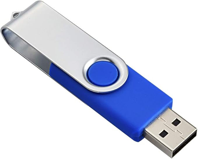 Aiibe 8 GB Flash Drive 10 Pack USB Flash Drives 8G USB 2.0 Memory Stick Thumb Drive Data Storage Swivel Keychain Design Pen Zip Drives Wholesale/Lot/Bulk (10 Pack, 8GB, Blue)