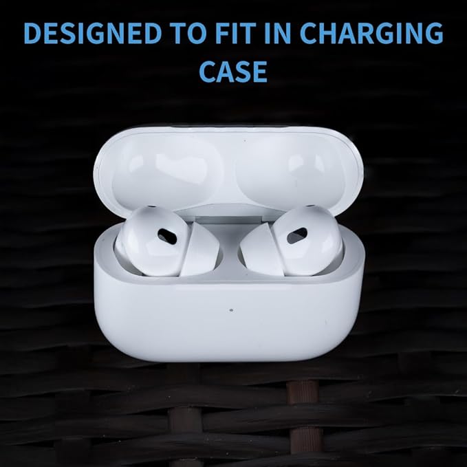 Comply TrueGrip MAX | Premium Memory Foam Replacement Earbud Tips for Apple AirPods Pro 1 & 2 | Long Lasting Comfort, Extreme Durability, Secure Fit, Superior Noise Isolation| White (Large) (3 Pairs)
