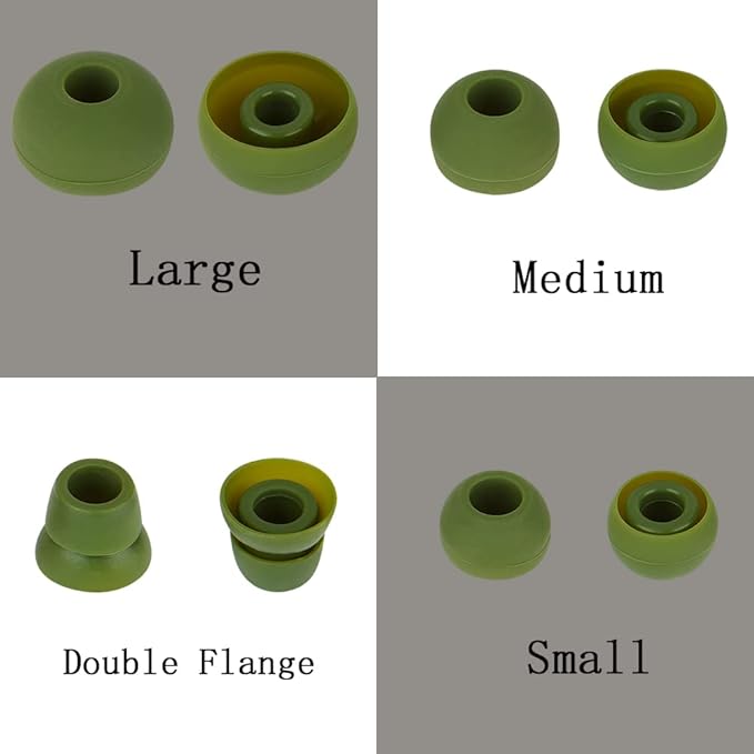 Silicone Ear Bud Tips Replacement Earbud Tips Compatible with Powerbeats 1/2/3 Wireless Beats by Dre Headphones,4 Pairs Earbud Cap