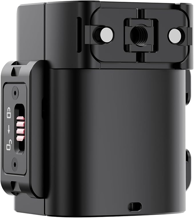 ULANZI PK-06 Expansion Adapter Accessories for DJI Osmo Pocket 3 - Aluminum Protective Cage Metal Bracket Mount with 1/4 Screw Holes/Gopro Adapter/Cold Shoe/Osmo Action Quick-Release