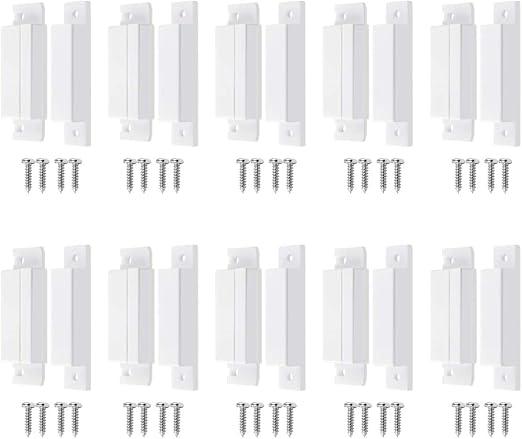 MC-31 Surface Mount Wired NC Door Contact Sensor Alarm Magnetic Reed Switch White 10pcs