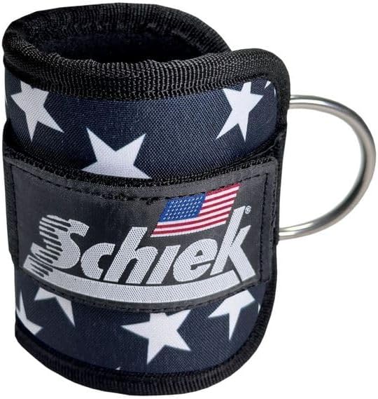 Schiek Sports 1707 Ankle Cuffs - Ideal for Glute Kickbacks and Cable Machine Workouts - Durable and Built To Last
