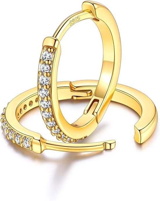 FaithHeart Sterling Silver Hoop Earrings for Women, Hypoallergenic Huggie Hoop Earrings Lightweight Small Cartilage Earrings Hoop Earring Dainty Everyday Earrings 6/8/10/12/14/15/16/18/20mm