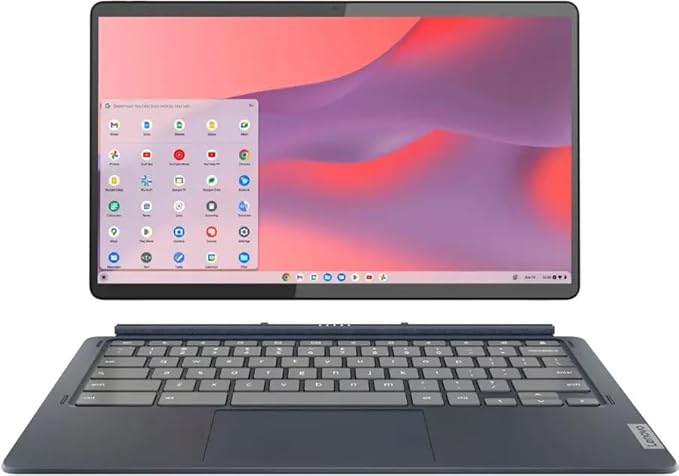 Lenovo - Chromebook Duet 5-13.3" OLED Touch Screen Tablet - 8GB Memory - 128GB SSD - with Stylus Pen - Abyss Blue