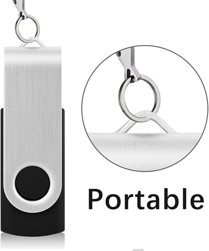 KEXIN 20 Pack 8GB Flash Drive 8G Bulk USB Thumb Drive USB Stick Jump Drive USB 2.0 Flash Drive with Led Indicator, Black