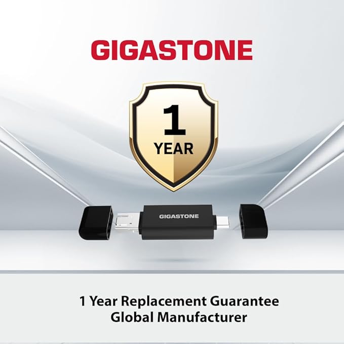 GIGASTONE SD Card Reader, 5-in-1 USB-A/USB-C Card Reader, Dual Slot for SD/Micro SD/SDHC/SDXC, Compatible with Laptop, PC, iPhone16/15, MacBook Pro/Air, iPad Pro, Android