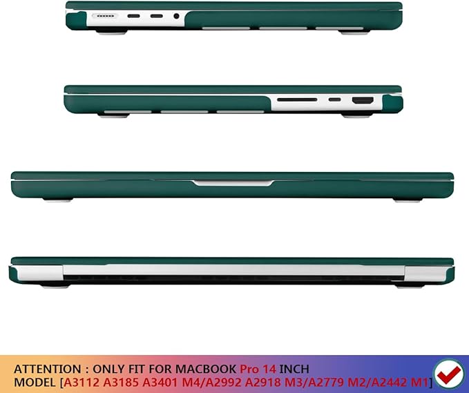 CISSOOK Compatible with MacBook Pro 14 inch 2024 2023 2022 2021 Release M4 M3 M2 M1 Chip A3112 A3185 A3401 A2918 A2992 A2779 A2442 Model, Hard Shell Case with Keyboard Cover&Screen Protector, Pink Bow