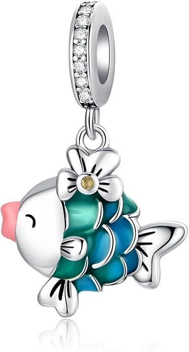 Birthday Fashion Love Heart Dangle Charm 925 Sterling Silver Charms fits Bracelets and Necklace Pendant Bead Charms Jewelry Present for Women Family Friends