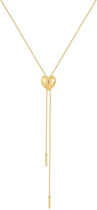Gold Silver Necklace for Women Y Chain Adjustable Gold Long Necklaces Fashion Dainty Jewelry