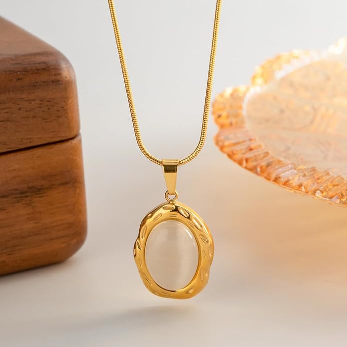 IBARA Women Gold Dianty Necklace Sun Crescent Moon Star Evil Eye Lock Lovely Heart Flower Butterfly Pearl Pendant Coin Necklaces 18K Gold CZ Diamond Filled Chain Boho Beach Simple Handmade Jewelry