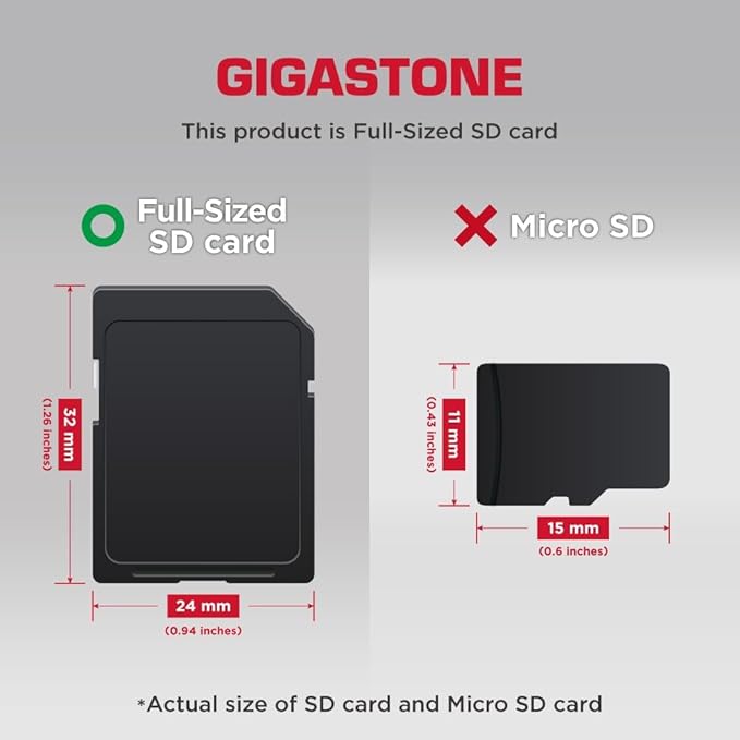 [5-Yrs Free Data Recovery] GIGASTONE 512GB SD Card with USB Type C Card Reader, 4K Camera Pro, A1 V30 U3 SDXC Memory Card Compatible with Canon Digital Camera, with 1 Mini case