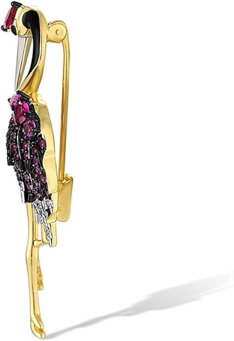 Santuzza 925 Sterling Silver Enamel Brooch Pin for Women