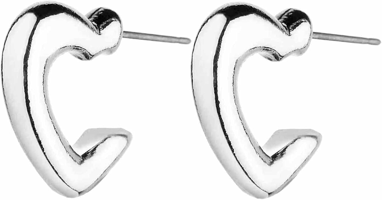 Wgoud Chunky Hoop Earrings Set 14K Gold Plated Hoop Earrings for Women Hypoallergenic, Thick Twisted Huggie Hoops Earring Set