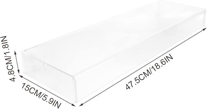 DOITOOL Clear Acrylic Keyboard Cover Protector -Cat, Desktop Keyboard Protector Mechanical Keyboard Cover Computer Keyboard Accessories (18.6 x 5.9X 1.8inch)