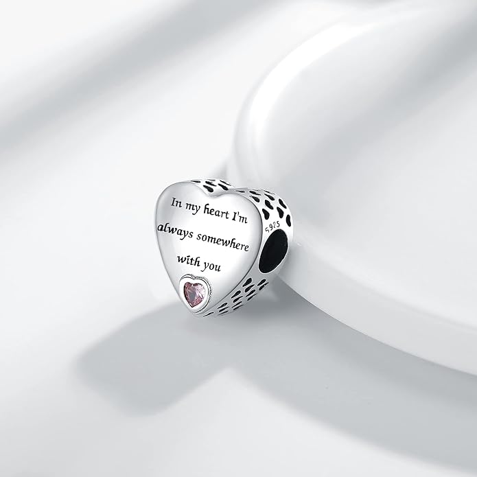 925 Sterling Silver Charms Fit Pandora Charms Bracelet I Love You to Infinity and Beyond Fit Wife Mother's Day Christmas Birthday Gift