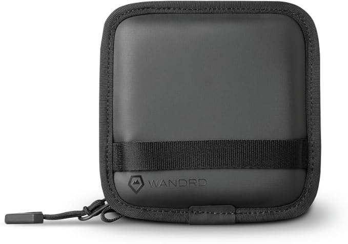 WANDRD Lens Filter Case - Store 4 Filters in Your Camera Backpack or Camera Case, Protect Photography Accessories from Scratches, Dust & Impact (Black)