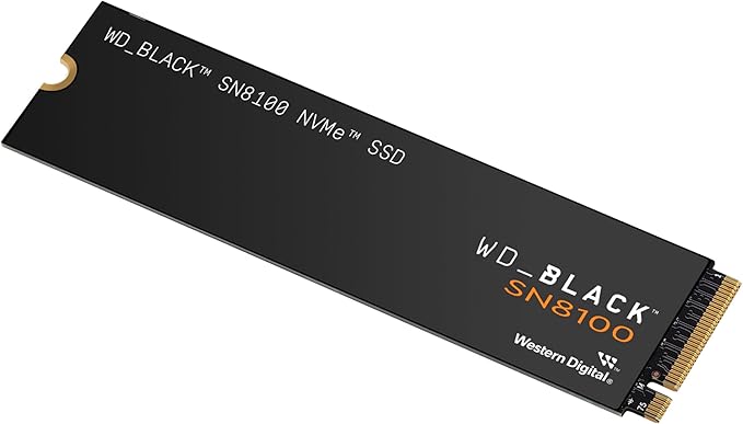 WD_BLACK 4TB SN8100 NVMe SSD Internal Solid State Drive - Gen 5 PCIe 5.0x4, M.2 2280, Seq. Read Speeds Up to 14,900 MB/s, Best for AI Applications, Gaming, and Video Editing - WDS400T1X0M