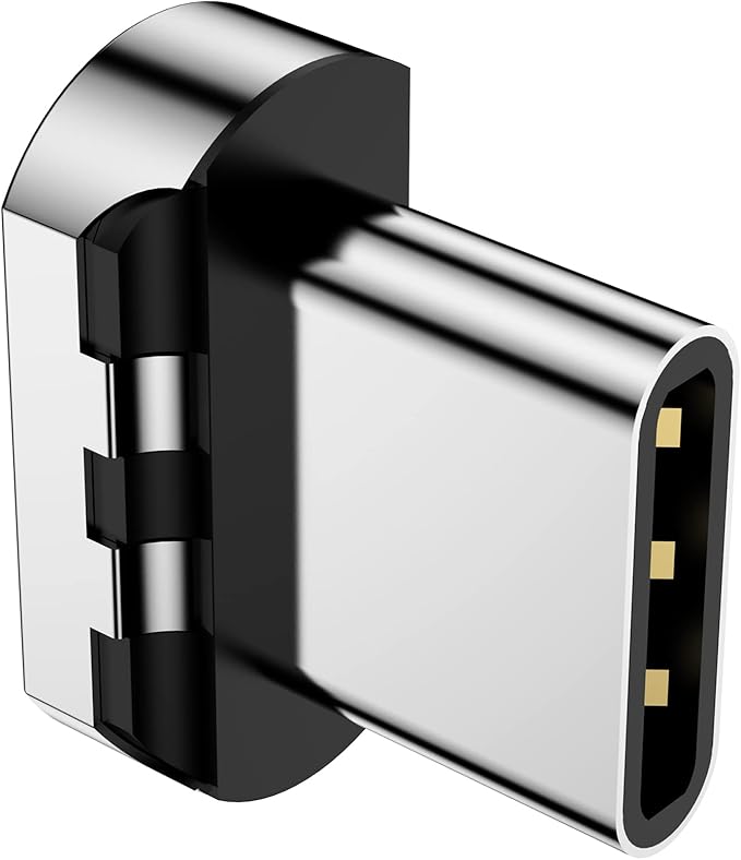 Magnetic Connector Tips Head for USB-C Android Devices (4 Pack), only Compatible 5A Magnetic Charging Cable or Magnetic Adapter