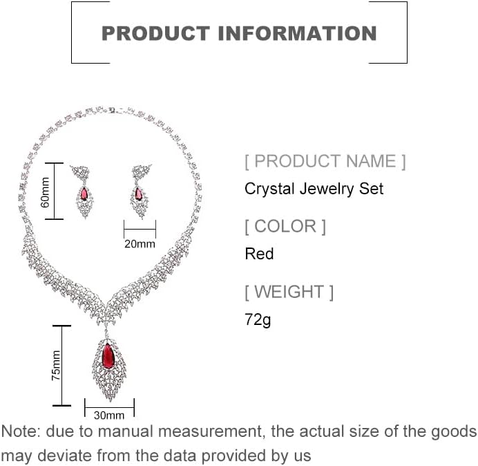 14K Gold Natural Crystal Jewelry Set for Women,Sparkling Wings Shape Crystal Pendant Necklace and Drop Earrings Set,Fashion Wedding Bridal Jewelry Set