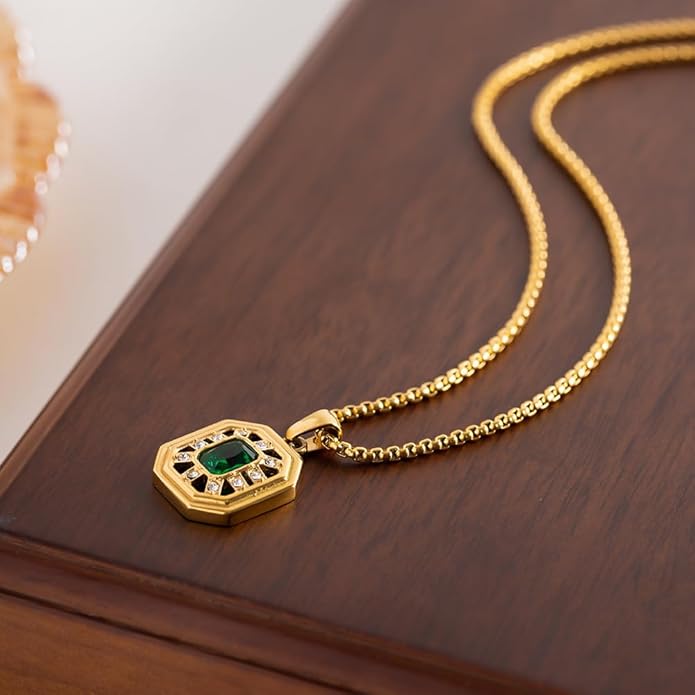 IBARA Women Gold Dianty Necklace Sun Crescent Moon Star Evil Eye Lock Lovely Heart Flower Butterfly Pearl Pendant Coin Necklaces 18K Gold CZ Diamond Filled Chain Boho Beach Simple Handmade Jewelry