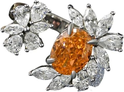 14K Solid Gold over 925 Silver 2 Carat 7 * 9 MM Oval Cut Moissanite/Ruby/Aquamarine Adjustable Ring,Chic Accessory for Modern Women