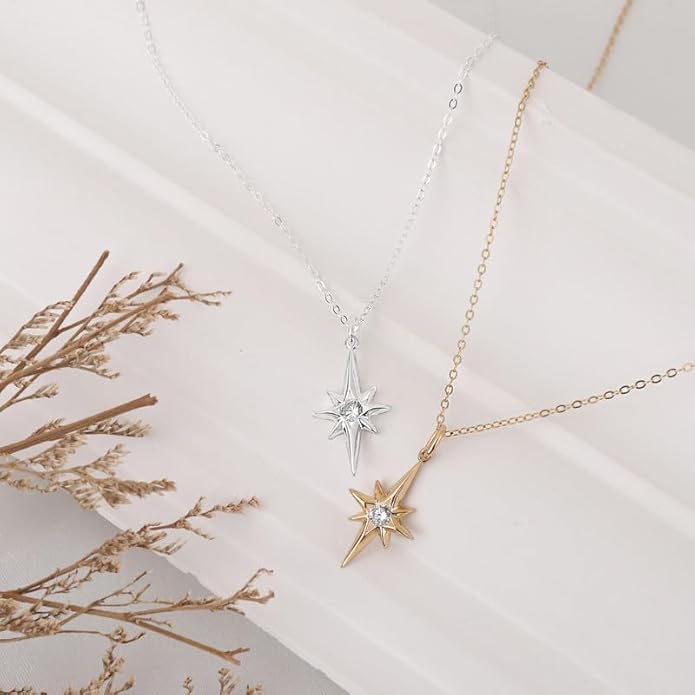 HOPE LOVE SHINE Encouraging Gift for Women - Courage, Strength, Motivational, Inspirational Necklace, Jewelry 16+2", 14k Gold Plated Sterling Silver
