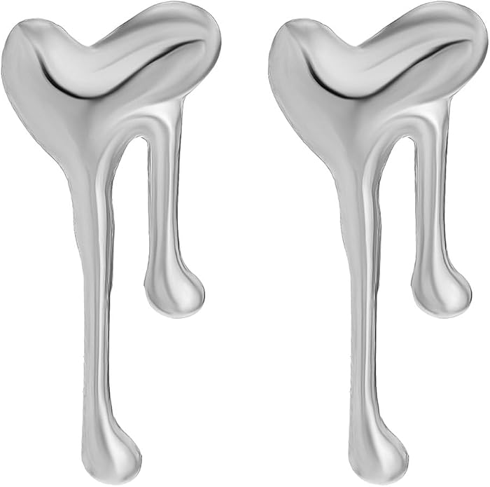 Irregular WaterDrop Earrings, Melted Liquid Irregular Stainless Steel Earrings, Embrace Minimalist Earrings, Statement Earrings for Women