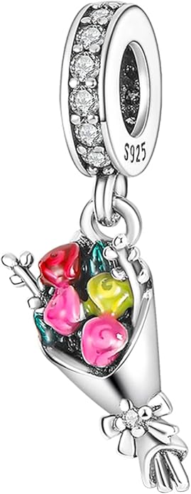 MULA 925 Sterling Silver Charms for Bracelets and Necklaces Family Letters Dangle Pendants Airplane Travel Beads Family Tree Jewelry Charms for Women