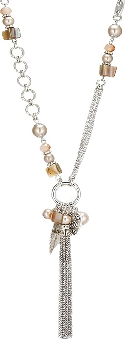FULU AUTUMN Long Necklaces for Women Trendy Long Chunky Beaded Necklace Boho Fashion Costume Jewelry Mothers Day Gifts for Her