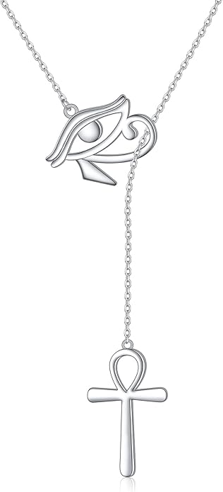 Long Necklace Sterling Silver Larait Bar Y Lariat Long Chain Drop Adjustable Necklace Gift for Her, 30"