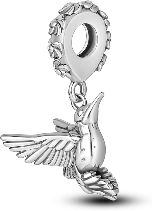 MULA 925 Sterling Silver Charms for Bracelets and Necklaces Airplane Passport Dangle Pendants Beads Butterfly Dragonfly Charms Jewelry Charm for Women