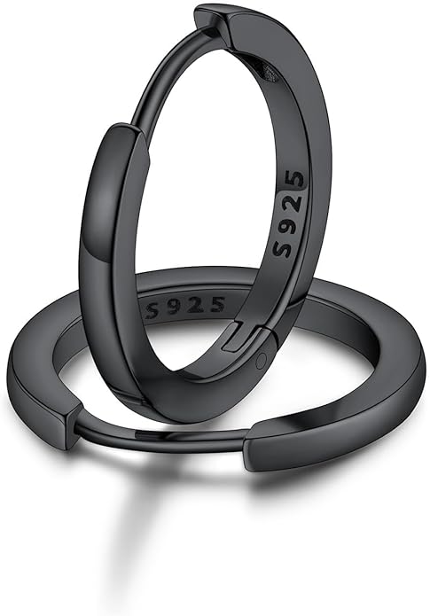 FaithHeart Sterling Silver Hoop Earrings for Women, Hypoallergenic Huggie Hoop Earrings Lightweight Small Cartilage Earrings Hoop Earring Dainty Everyday Earrings 6/8/10/12/14/15/16/18/20mm