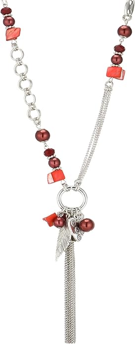 FULU AUTUMN Long Necklaces for Women Trendy Long Chunky Beaded Necklace Boho Fashion Costume Jewelry Mothers Day Gifts for Her