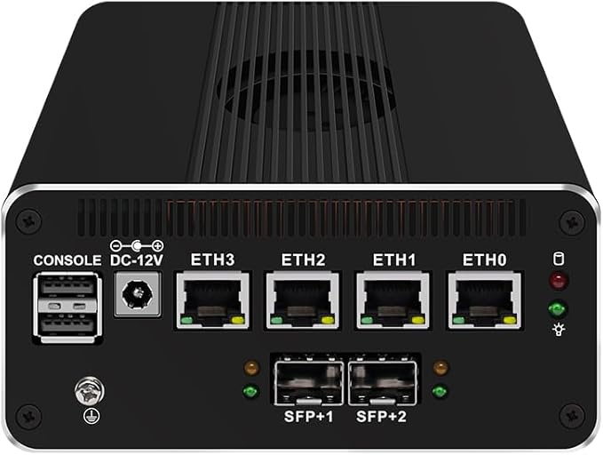CWWK Intel Alder Lake N100(4C/4T Up to 3.4GHz)/N305(8C/8T Up to 3.8GHz) Dual SFP+10GbE Mini PC|4xIntel I226-V 2.5GbE |DDR5 Memory|PCI-E x4|HDMI+DP+Type-C (10 Gigabit N305, 16G RAM 2TB SSD)