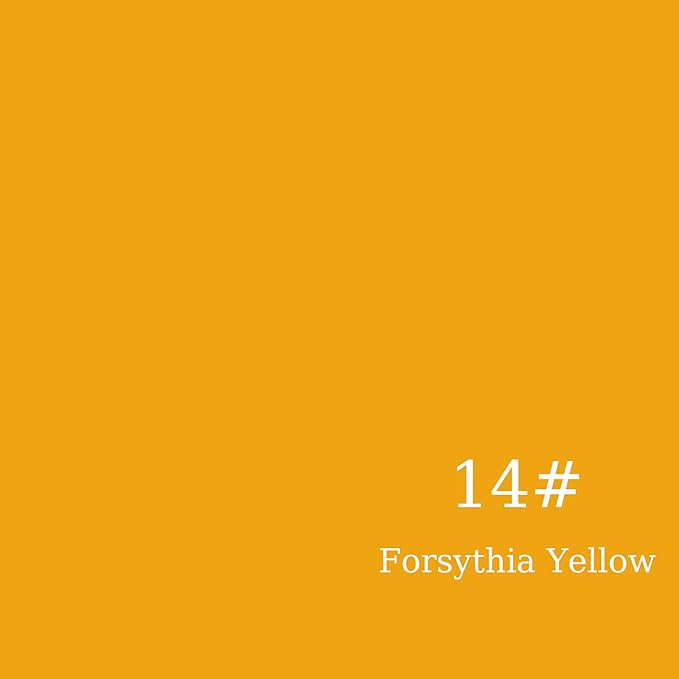 Huamei Seamless Photography Background Paper, Photo Backdrop Paper (6.8x16 Feet, Forsythia Yellow)