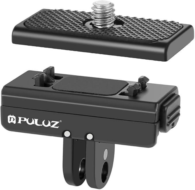 PULUZ Quick Release Mount for Insta360 Ace/Ace Pro / X4, Magnetic Camera Quick Release Tripod Mount Metal Connection Plate Adapter Accessories Kits
