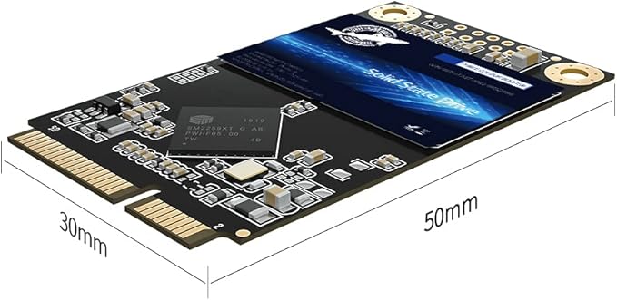 Dogfish mSATA SSD 240GB 3D NAND TLC SATA III 6 Gb/s, mSATA (30x50.9mm) Internal Solid State Drive - Compatible with Desktop PC Laptop - (MSATA 240GB)