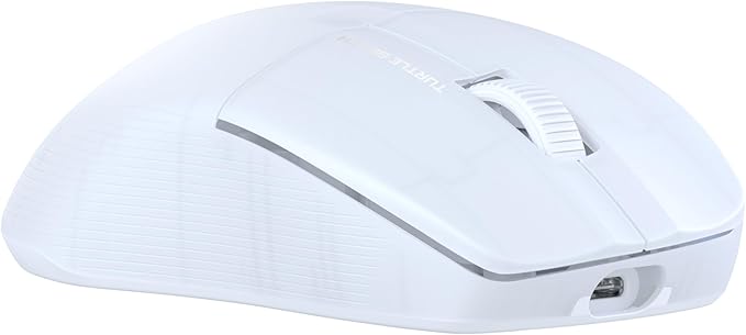 Turtle Beach Pure Air - Ultra-Light Wireless Ergonomic RGB Gaming Mouse, 26K DPI Optical Sensor, 125 Hour Battery, Dual Wireless System, Titan Optical Switches, Bluetooth, RGB Illumination - White