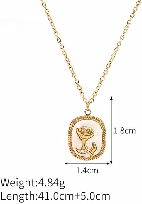 IBARA Women Gold Dianty Necklace Sun Crescent Moon Star Evil Eye Lock Lovely Heart Flower Butterfly Pearl Pendant Coin Necklaces 18K Gold CZ Diamond Filled Chain Boho Beach Simple Handmade Jewelry