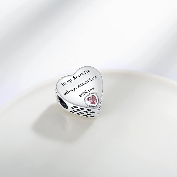 925 Sterling Silver Charms Fit Pandora Charms Bracelet I Love You to Infinity and Beyond Fit Wife Mother's Day Christmas Birthday Gift