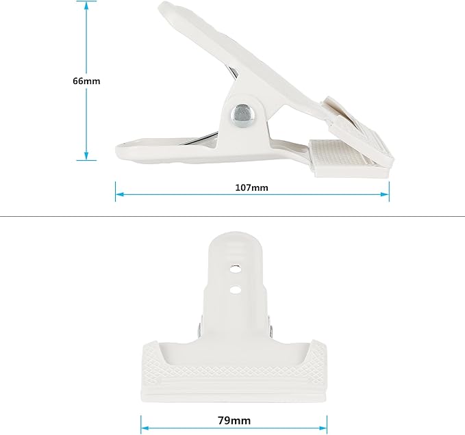 CAMVATE Spring Clip Clamp with Mini Ball Head Mount (White) - 3542